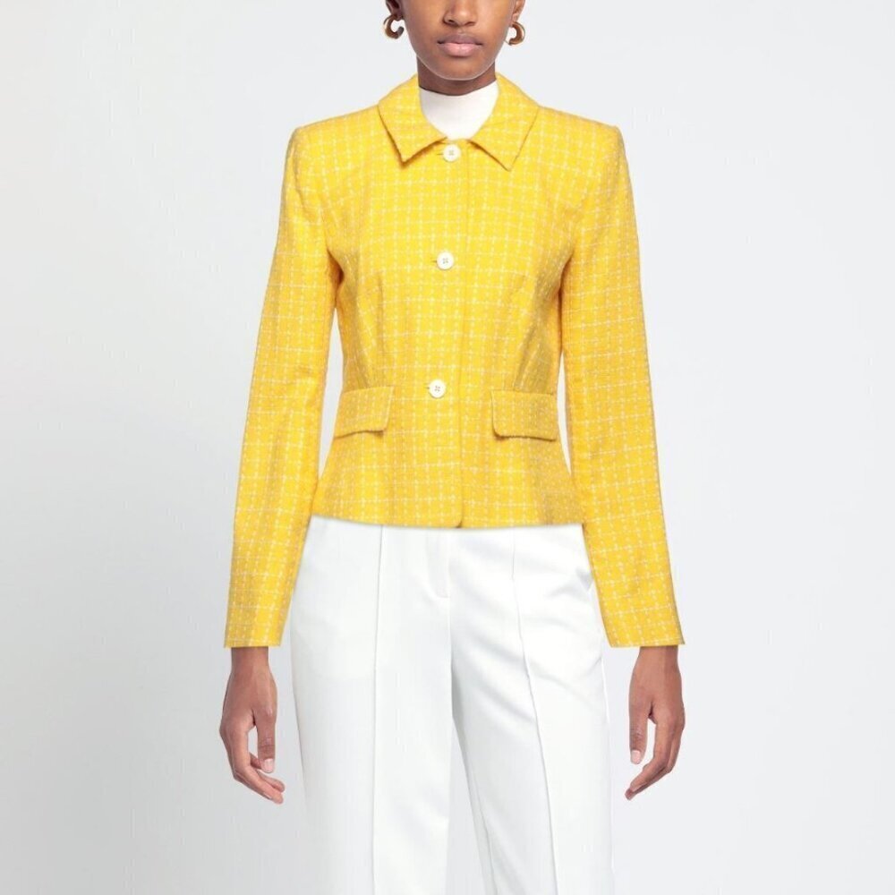 Brooks Brothers Yellow and White Blazer